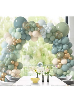 170Pcs Dusty Blue Green Balloon Garland Arch Kit, Haze Fog Blue Ash Mist Sage Green Sand White Gold Confetti Balloons For Baby Shower Wedding Bridal Boho Birthday Party Backdrop Decorations - pzsku/ZFEEDE0B84638FCF300BDZ/45/_/1734347204/26916ad4-c96c-4be9-9cdb-bd81b09d9424