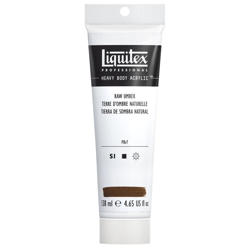 Liquitex Professional Heavy Body Acrylic Paint, 4.65-oz (138ml) Tube, Raw Umber - Image 1
