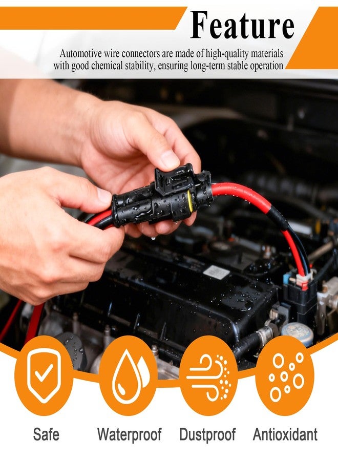 maierke 316PCS 23 Sets Waterproof Automotive Car Electrical Connectors Waterproof Wire Connectors Automotive Replacement Ignition Plug Connectors 1/2/3/4 Pin with Crimper Pliers - Image 5