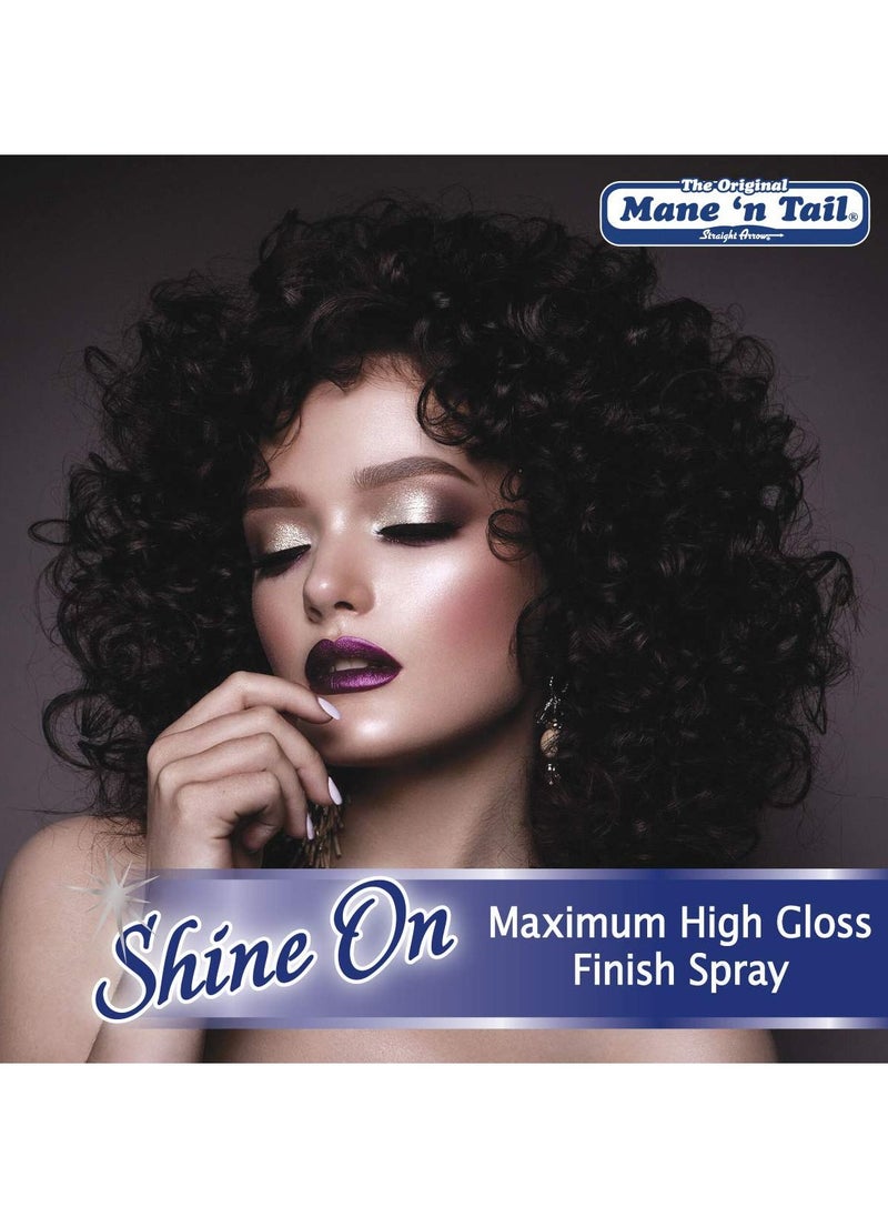 Mane 'n Tail Shine On Maximum High Gloss Finish Spray 4 oz  - Image 4