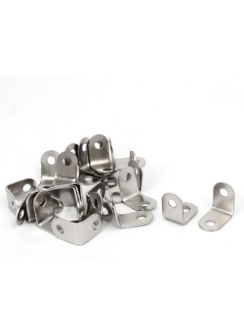 Tia L Shape Angle to Support Joint Boxes Hardware Furniture Fitting and DIY Works Size 15x10mm Silver 20