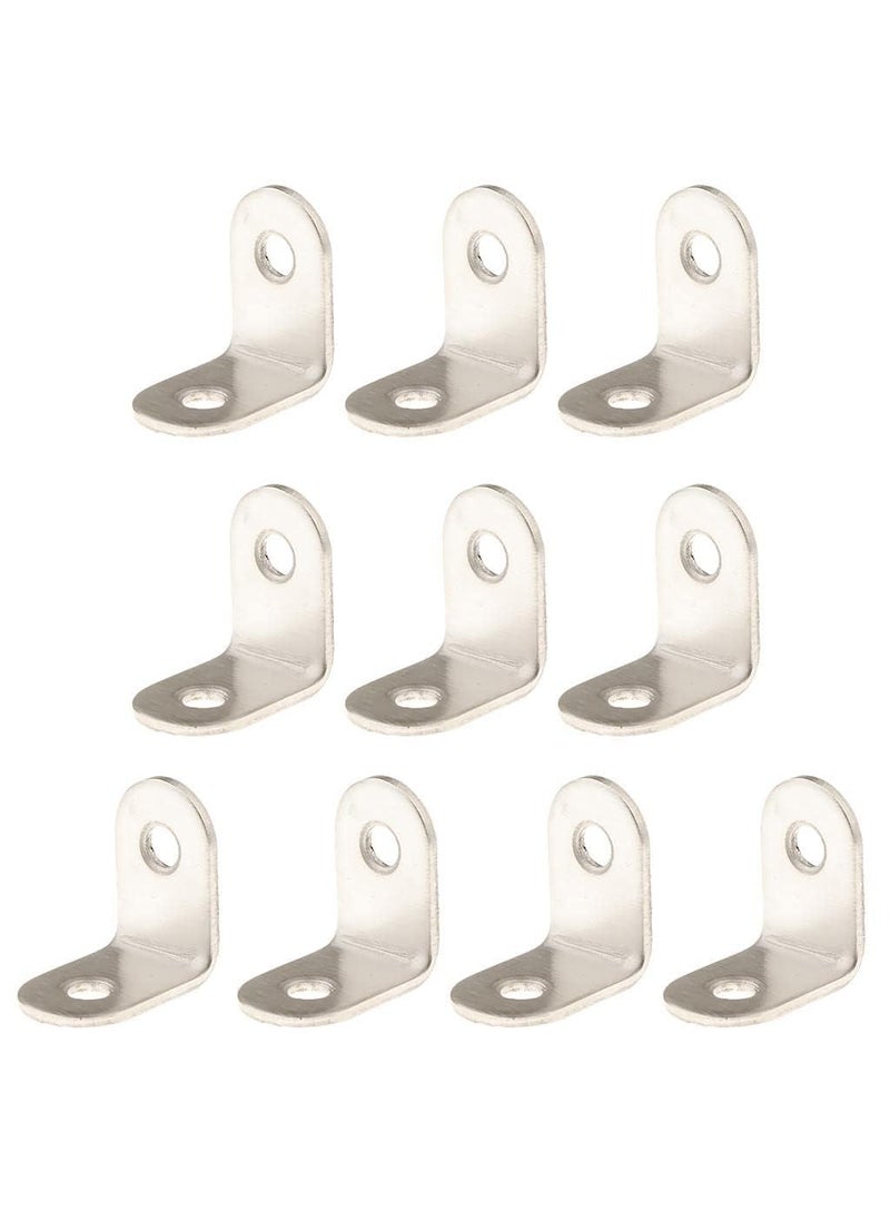 Tia Tia L Shape Angle to Support Joint Boxes Hardware Furniture Fitting and DIY Works Size 15x10mm Silver 20  - Image 2