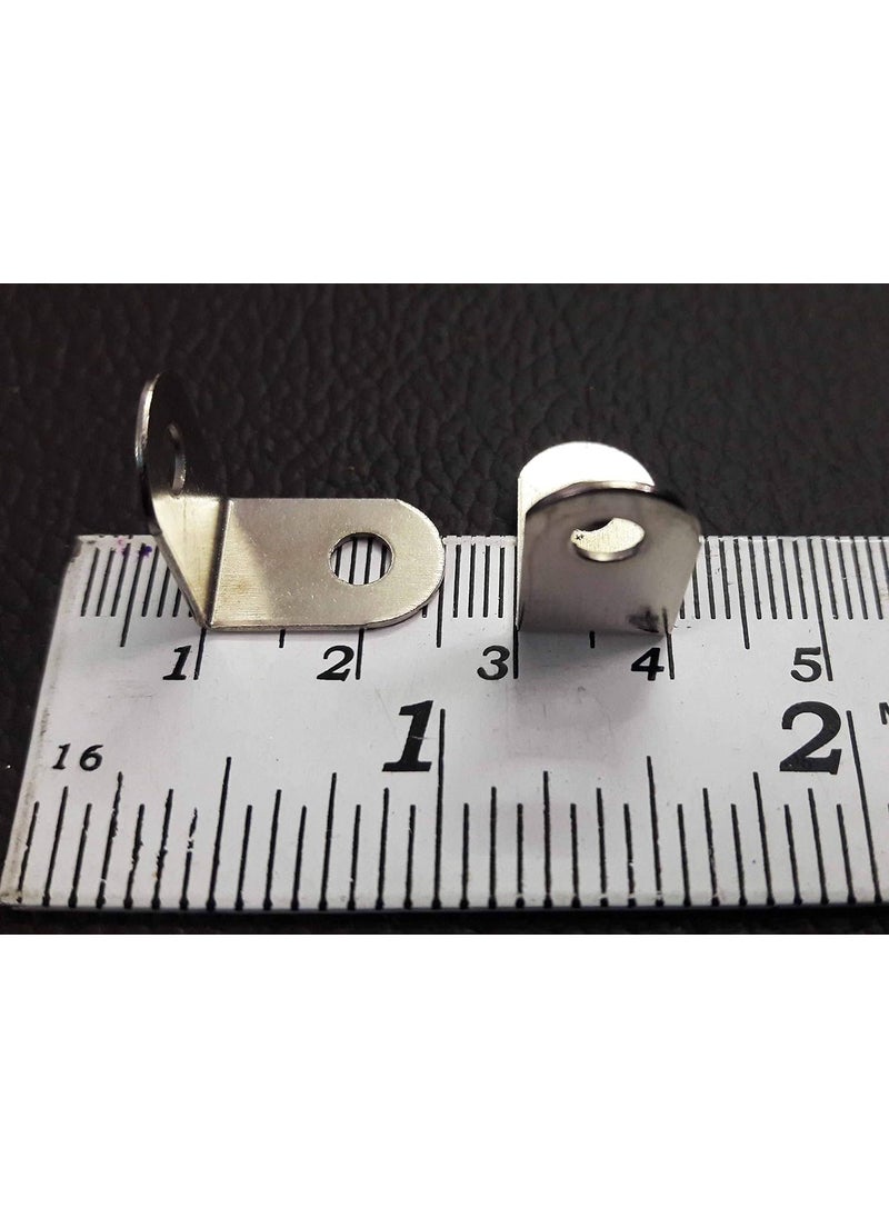 Tia Tia L Shape Angle to Support Joint Boxes Hardware Furniture Fitting and DIY Works Size 15x10mm Silver 20  - Image 3