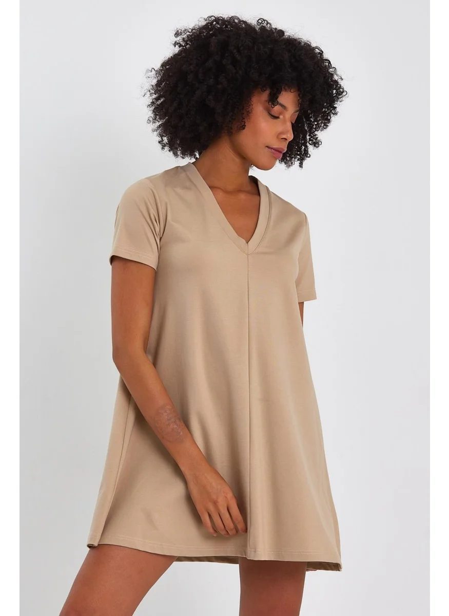 الكسندر جاردي V-Neck Tunic Dress (B23-002100)