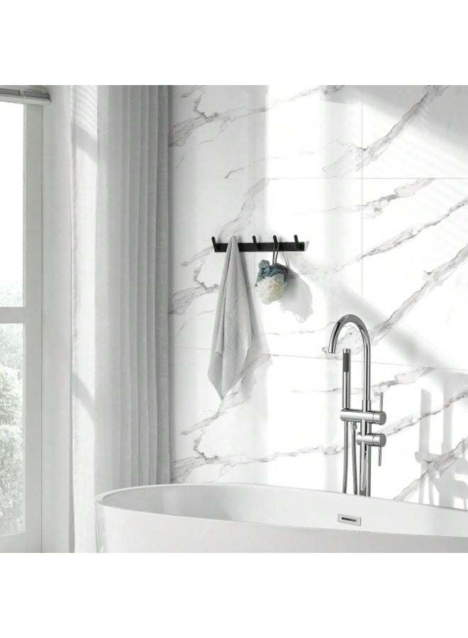 INSIJAM 10PCS Waterproof Self-Adhesive PVC Marble Wall Panels 3D Tiles for Bathroom Shower Backsplash 11.8x11.8 Inch Peel and Stick Instant Wall Decal Home Decor - Image 2