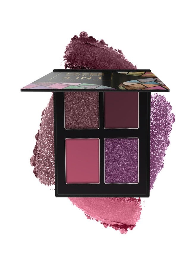 FACESCANADA 4 In 1 Quad Eyeshadow Palette Powder-Wicked Fantasy 03, 4.8G|Shimmer & Matte Shades|Satin Matte Finish Eye Shadow Quartet|Intense Pigment|Long Lasting|Vitamin E Enriched|Vegan,Multicolor - Image 1
