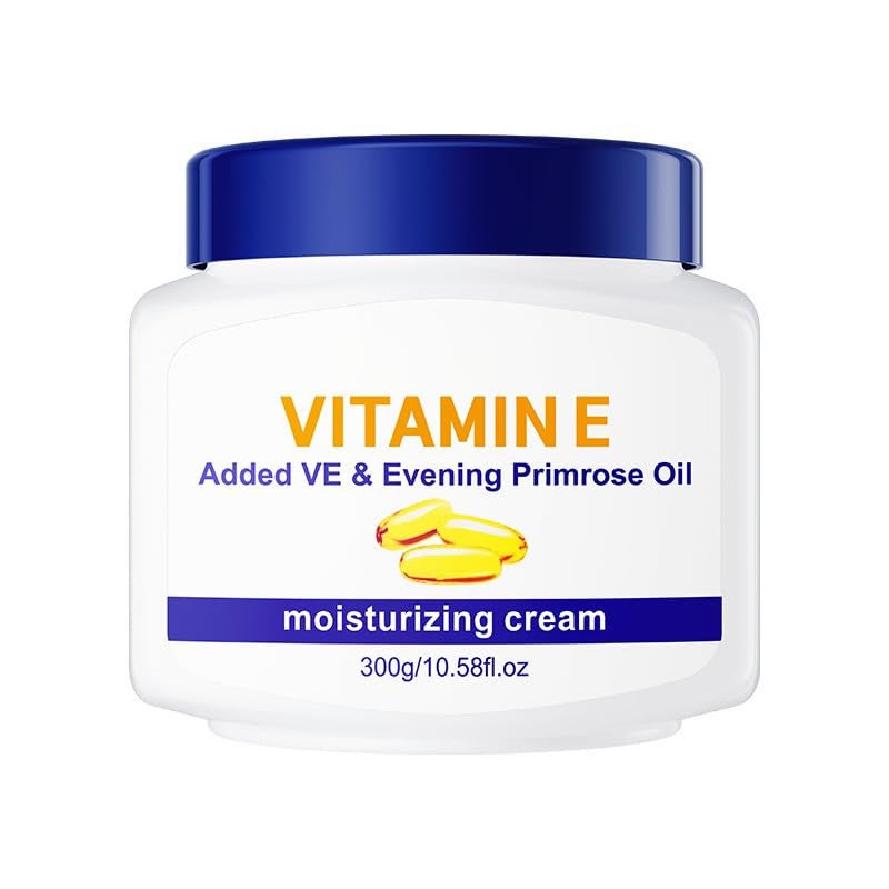 ChongTai 1PC Vitamin E Multi Effect Moisturizing Cream Added VE and Evening Primrose Oil Soothing Moisturizing Nourishing Facial BodyCream 300g106Oz