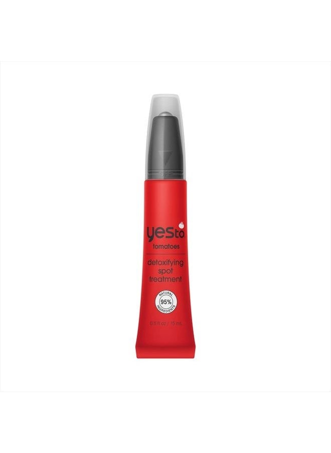 Yes To - Tomatoes Spot Treatment, Detoxifying Formula To Help Banish Pimples While Reducing Redness, With Salicylic Acid & Charcoal, Natural, Vegan &CrueltyFree, 0.5 Fl Oz - Image 1