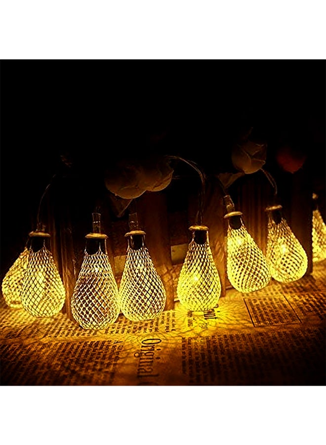 zayo أضواء خيط مخروطية ذهبية LED تعمل بالبطارية 2م - Image 1
