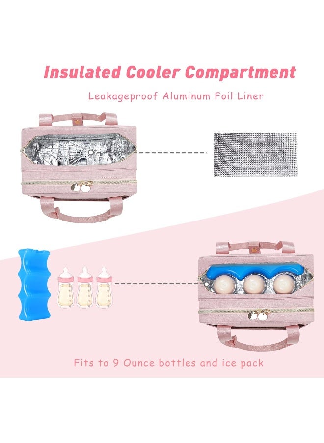 Jaffzora Wearable Breast Pump Bag with Cooler Compatible with Elvie, Momcozy S12 Pro & Medela Pump in Style - Image 2
