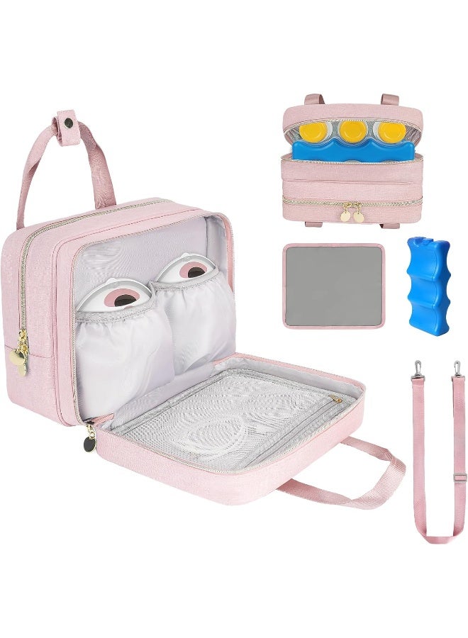 Jaffzora Wearable Breast Pump Bag with Cooler Compatible with Elvie, Momcozy S12 Pro & Medela Pump in Style - Image 1
