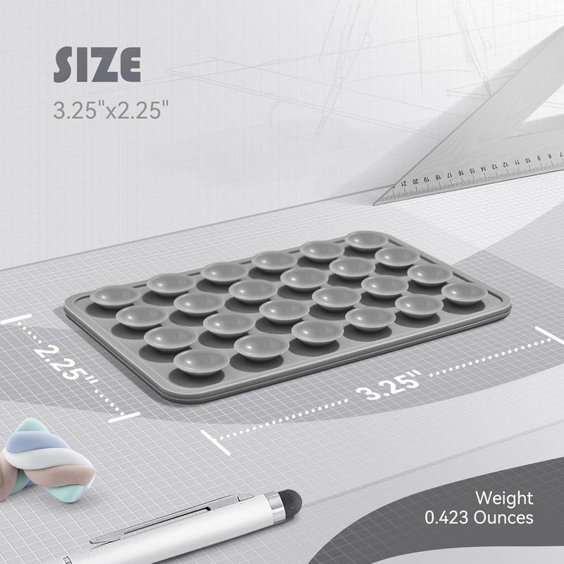 INEFABLE حافظة هاتف شفط، ملصق شفط للهاتف، حافظة هاتف شفط سيليكون لحامل ملحقات الهاتف بدون استخدام اليدين، ملحقات فيديو الهاتف (رمادي داكن - عبوة من 1) - Image 3