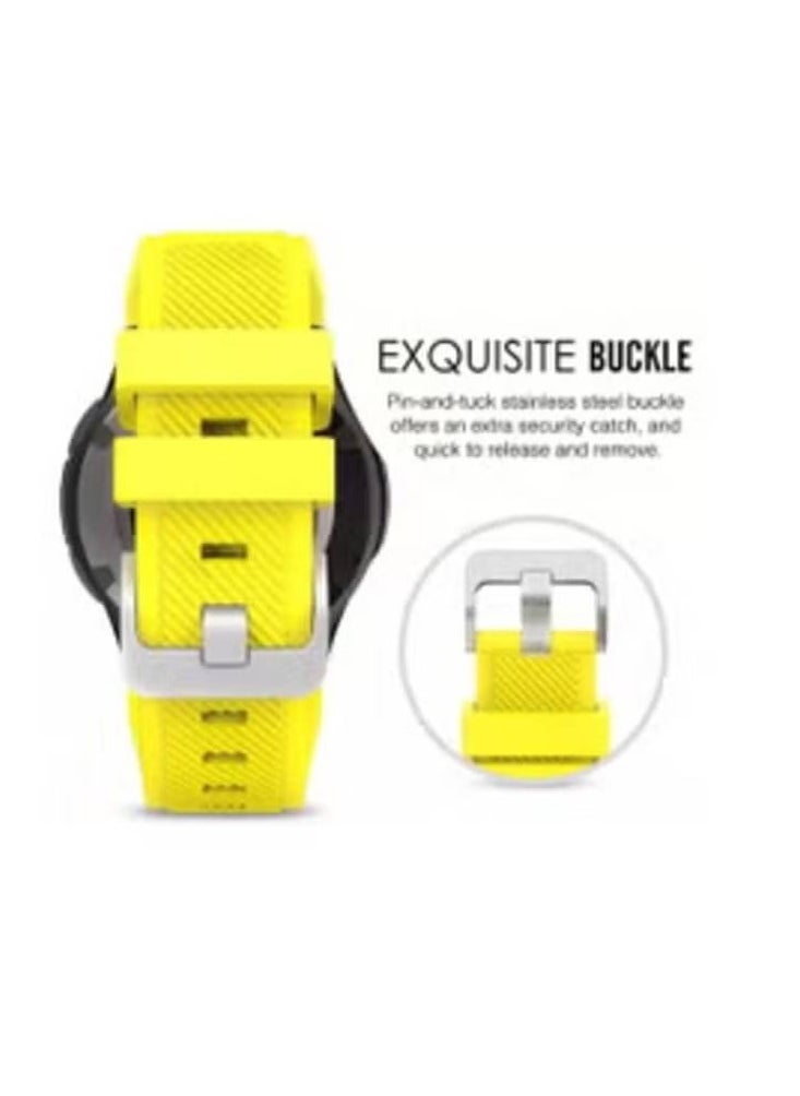 Classic Yellow Replacement Band – Vibrant Smartwatch Strap for Samsung Gear S3 Frontier and Classic
