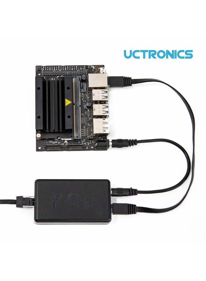 UCTRONICS PoE Splitter 5V 4A for Raspberry Pi 4 and Jetson Nano, Active PoE+ to Barrel Jack or USB-C Adapter, IEEE 802.3at/af Compliant - Image 4