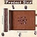 Civaner Dice Mat Tray Rolling Mat with Zipper PU Leather Folding Scroll Dice Bag Holder Table Christmas Game AccessoriesBrown1 Piece - Image 4