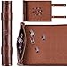 Civaner Dice Mat Tray Rolling Mat with Zipper PU Leather Folding Scroll Dice Bag Holder Table Christmas Game AccessoriesBrown1 Piece - Image 2