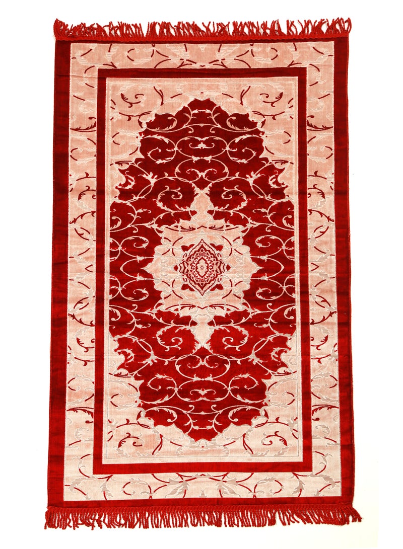 فيتاشيلي سجادة صلاة 614 جرامًا للمتر المربع سجادة صلاة إسلامية مضادة للانزلاق بتصميم جديد مبطن سميك سجادة صلاة سجادة للرجال والنساء هدية عيد رمضان (140 سم × 72 سم) - Image 1