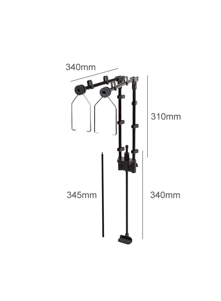REPTIZOO REPTI ZOO Reptile Dual Lamp Stand Lamp Hanger Holder Adjustable Metal Lamp Support for Reptile Glass Terrarium Heating Light  - Image 3