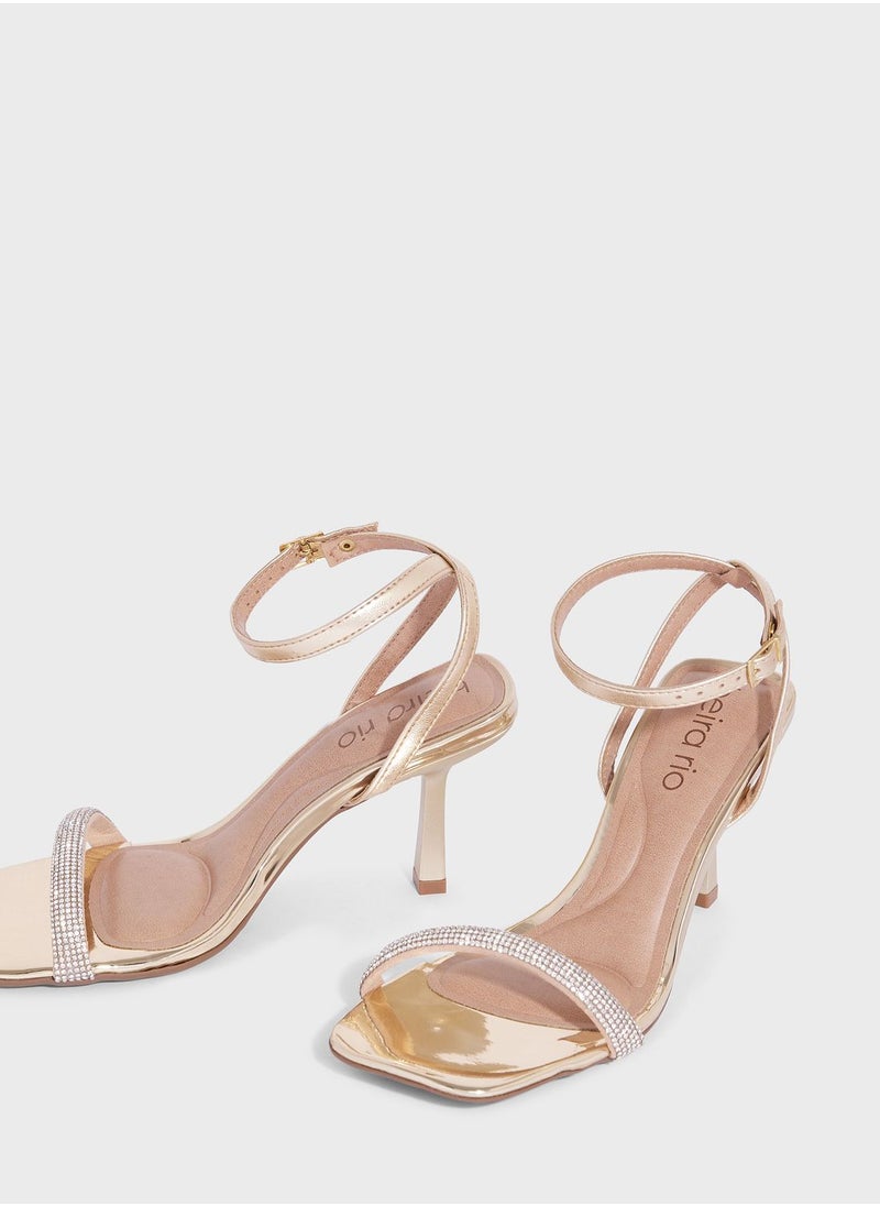 Beira Rio Arianna Ankle Strap High Heel Sandals  - Image 4
