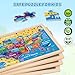 LACCHOUFEE Wooden Puzzles for Kids Age 3 4 5 Year Old 4 Pack 24 Pcs Toddler Jigsaw Puzzles for Girl Boy Geography Space Activities Preschool Learning Educational Birthday Gift Travel Autistic Wooden Toys - Image 4