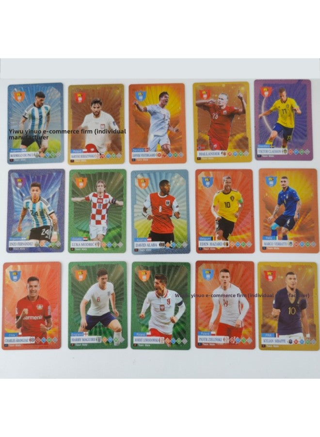 World Cup European Cup Football Star Cards Gold Foil Cards 55 Star Cards Collection Cards In Stock Can Be Plastic Sealed 
