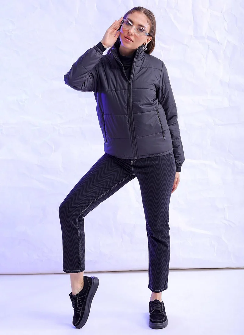 مرفوعة Women Regular Fit Solid Puffer Jacket