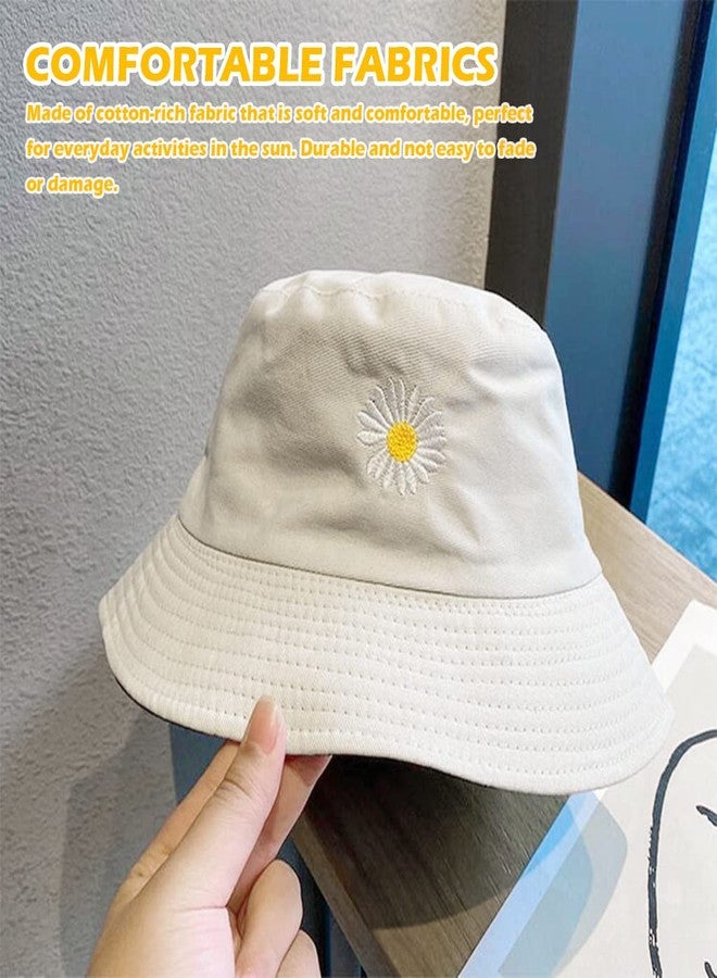 PALAY® Women Bucket Hat Foldable Cotton Sun Beach Hat Fisherman Casual Outdoor Cap Lovely Bomber Hats for Women Men Boy Girl,Multi-Colour,Free Size - Image 5