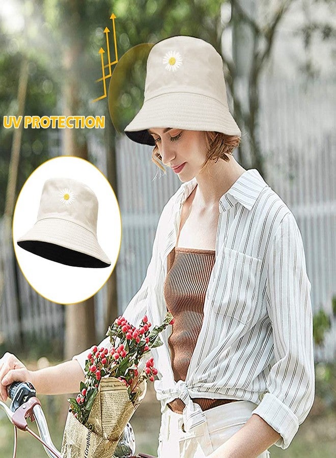 PALAY® Women Bucket Hat Foldable Cotton Sun Beach Hat Fisherman Casual Outdoor Cap Lovely Bomber Hats for Women Men Boy Girl,Multi-Colour,Free Size - Image 3