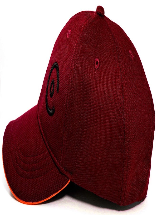 Coreteq Unisex PerforMesh Rapid Cool Baseball Cap 3D Embroidery with Adjustable Strap (Pack of 1) (Merlot Maroon, Freesize) - Image 4