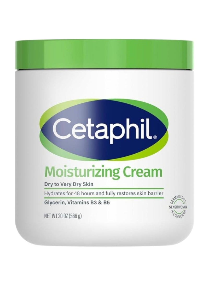 Cetaphil Moisturizing Cream Very Dry To Dry Sensitive Skin 566grams - Image 1