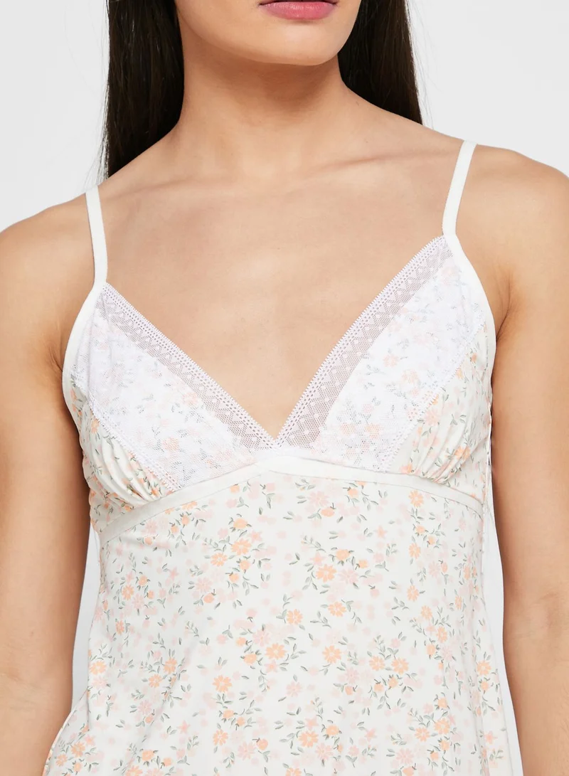 Cotton On Body Ditsy Print Cami Strap Night Dress
