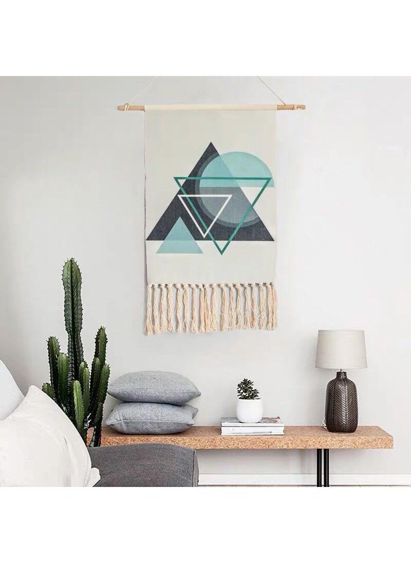 Bluejw Bohemian Wall Hanging Tapestry With Tassel Wall Decoration Of Living Room And Bedroom  - Image 1