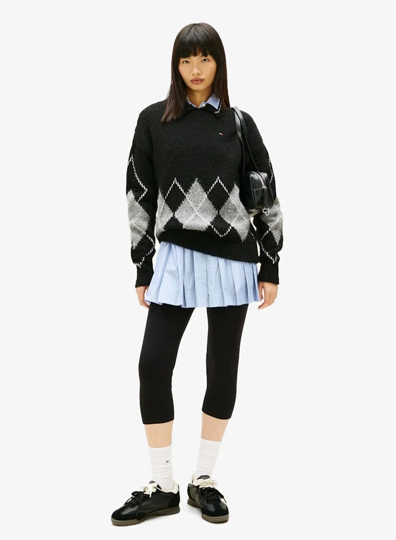 تومي جينز سنيكرز كاجوال برقبة منخفضة