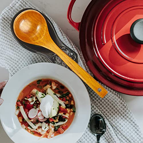 JOGREFUL Spoon Rest, Cast Iron Spoon Holder for Cooking/Stove Top/Kitchen Counter, Heat-Resistant Utensil Rest for Spoons/Ladles/Tongs, Housewarming Vintage Decor, Classic Style, Black - Image 2