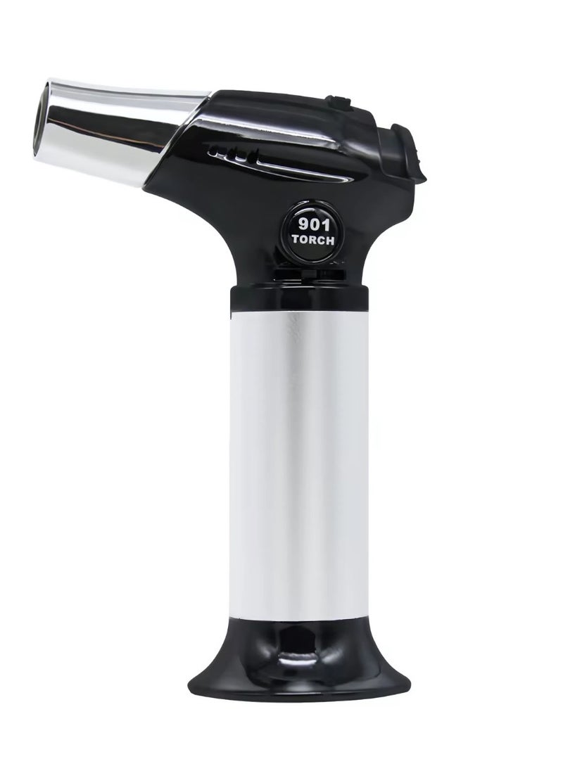 Generic Premium Butane Torch, Camping Lighter, Professional Kitchen Lighter with Safety Lock and Adjustable Flame, Butane Torch Lighters For Desserts | Camp Fire. | Hiking | BBQ | Gas Included  - Image 1