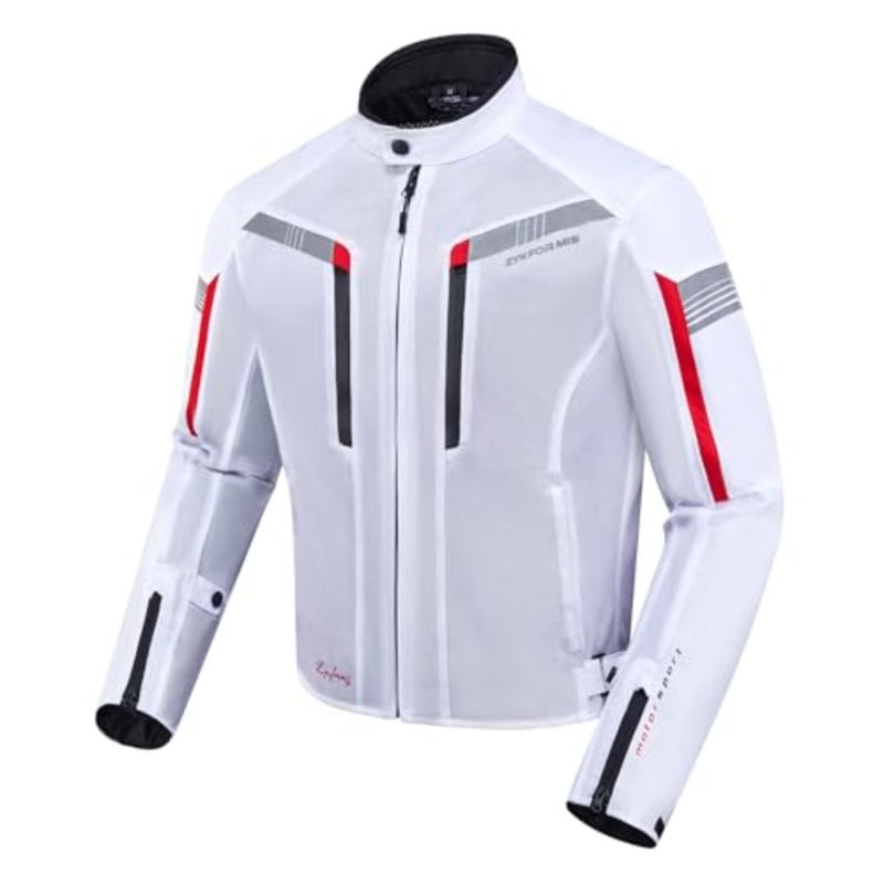 Breathable Mesh Motorcycle Jacket for Summer, Biker Jackets for Men with Armor, Motorcycle Jackets for Motorbike Riding - Image 2