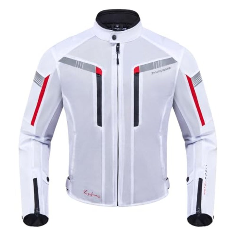 Breathable Mesh Motorcycle Jacket for Summer, Biker Jackets for Men with Armor, Motorcycle Jackets for Motorbike Riding - Image 1