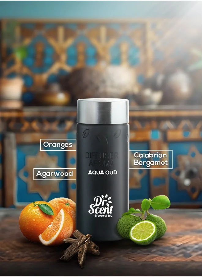 دكتور سينت معطر الجو Dr Scent Breeze of Joy Aroma Aqua Oud | زيت ممتاز، مكونات عليا من البرتقال والكالابريا والبرغموت صنع في المملكة المتحدة | للمنزل والمكتب والفندق والمنتجعات الصحية (170 مل)