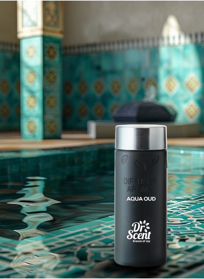 Dr Scent Dr Scent Breeze of Joy Diffuser Aroma Aqua Oud | Premium Oil, Top Notes of Orange, Calabrian & bergamot Made in the UK | For Home, Office, Hotel & SPA (170ml)  - Image 5