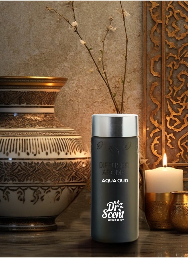 Dr Scent Dr Scent Breeze of Joy Diffuser Aroma Aqua Oud | Premium Oil, Top Notes of Orange, Calabrian & bergamot Made in the UK | For Home, Office, Hotel & SPA (170ml)  - Image 4
