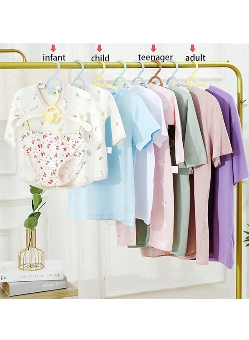 Oasisgalore 20pcs Adjustable Baby Kids Clothes Hangers Infant Pant Coat Hangers for Newborn Clothes - Image 4