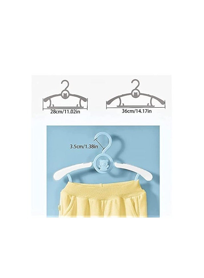 Oasisgalore 20pcs Adjustable Baby Kids Clothes Hangers Infant Pant Coat Hangers for Newborn Clothes - Image 2