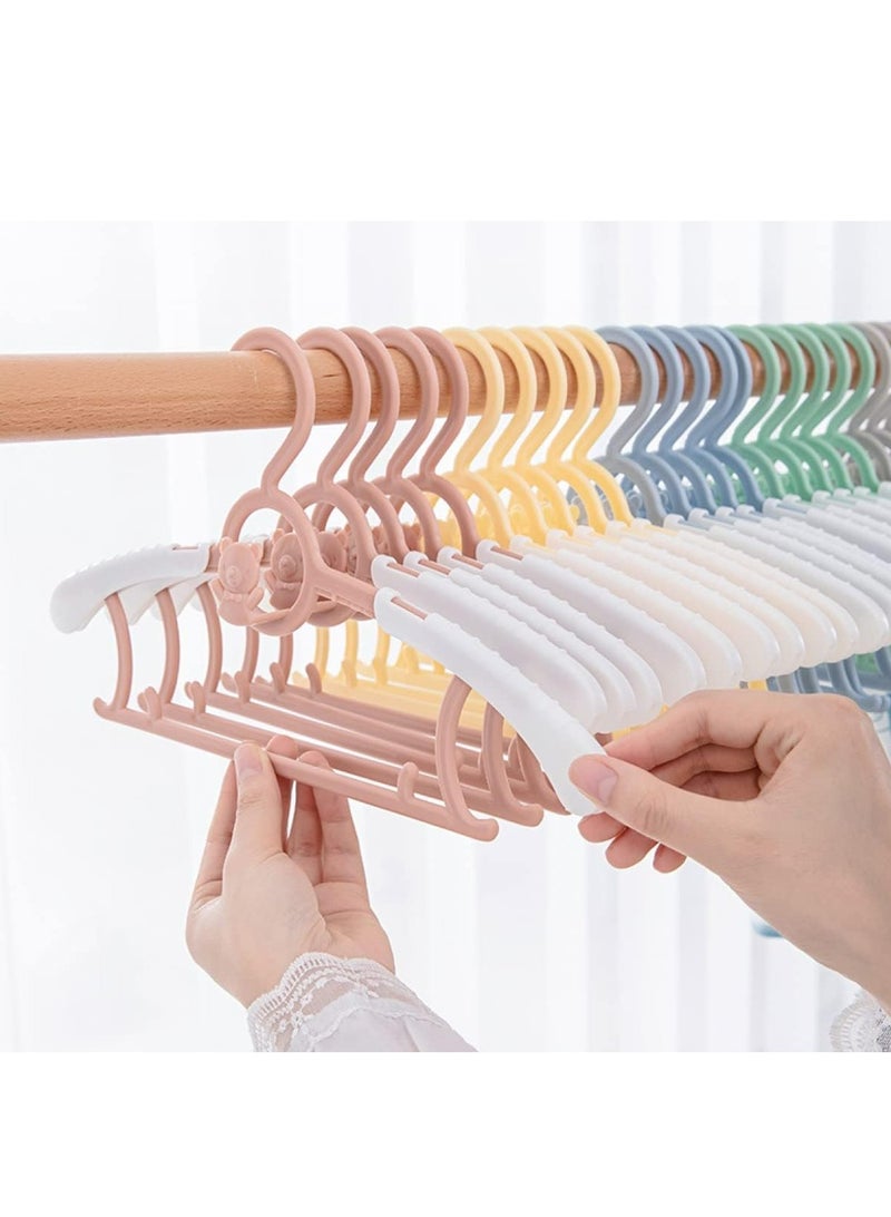 Oasisgalore 20pcs Adjustable Baby Kids Clothes Hangers Infant Pant Coat Hangers for Newborn Clothes - Image 3