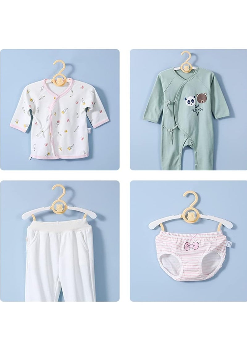 Oasisgalore 20pcs Adjustable Baby Kids Clothes Hangers Infant Pant Coat Hangers for Newborn Clothes - Image 5