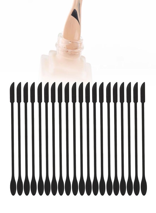 Zetiling Tiny Spatulas for Cosmetics, Cosmetic Spatulas, 20pcs Mask Spatula, Makeup Spatula Mini Spatula Silicone Spatula Mini Small Tip Extended Handle Double Head One Piece Seamless Easy Cleaning - Image 1