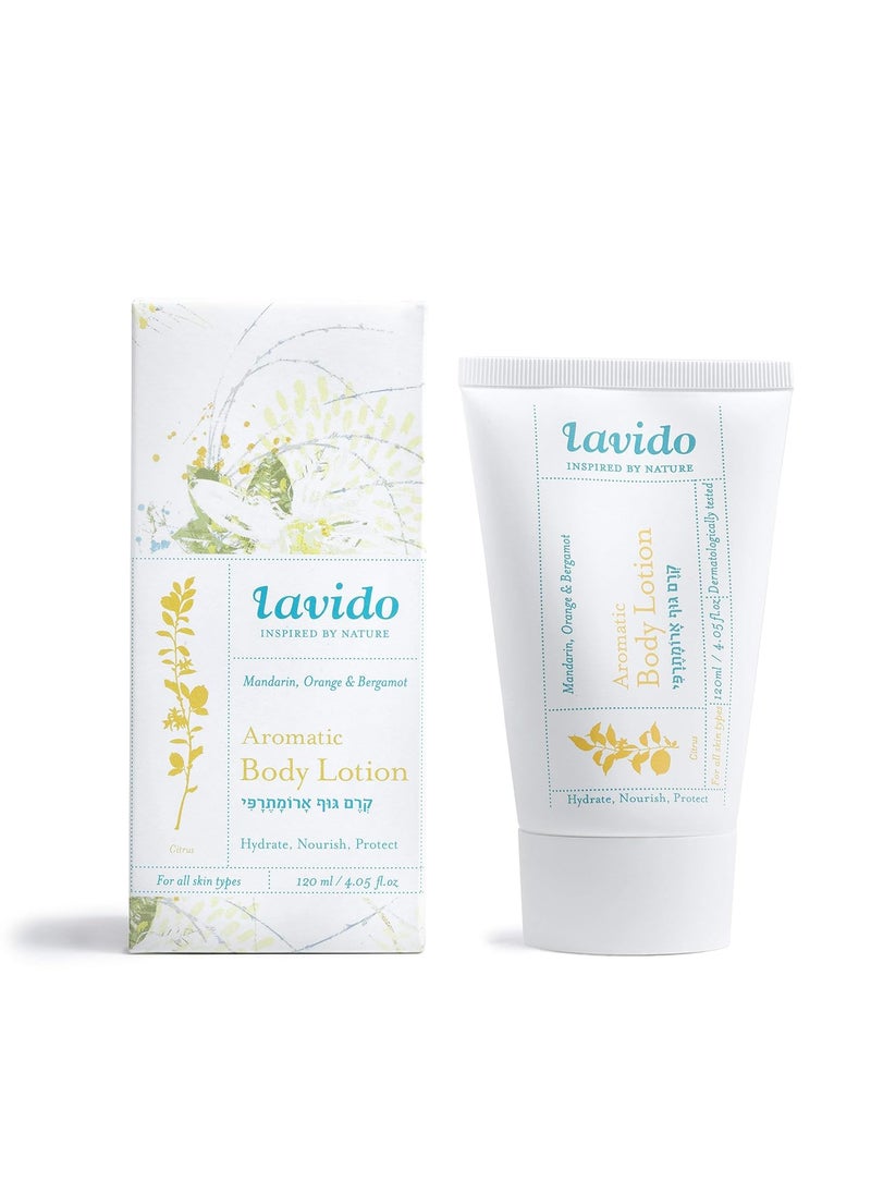 Lavido Lavido - Aromatic Natural Body Lotion | Clean, Non-Toxic Skincare (Mandarin, Orange & Bergamot, 4 fl oz | 120 ml) 