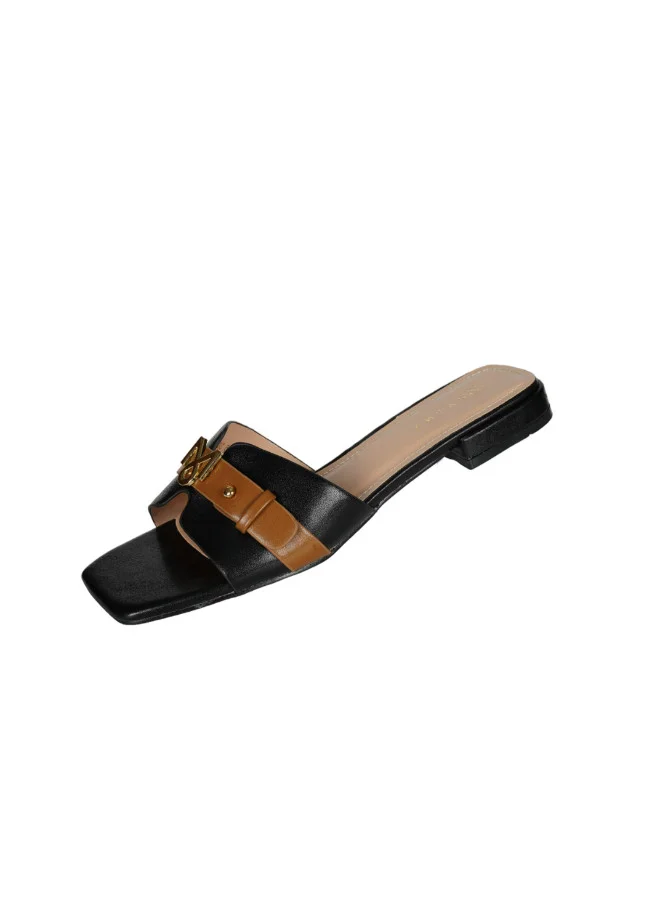 ZAYNA 221-41 Zayna Ladies  Square Toe  Sliders 10G3753-6 Black