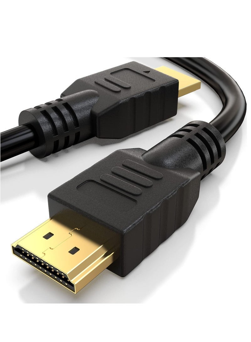 JAJEEK High-Speed HDMI Cable 3 Meter – Supports 4K Ultra HD, 3D, 1080p, Ethernet, Audio Return Channel – Gold-Plated Connectors – Durable Braided Design – Black – HDMI 2.0 Compatible - Image 2