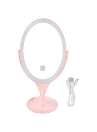 LED Students Portable Desktop Cosmetic Mirror Touch Switch White Light Makeup Mirror Pink - pzsku/ZFEEF2367BA675DB7AA8FZ/45/1746382563/c1e9cb2c-3312-4284-944b-0a8901c9f891