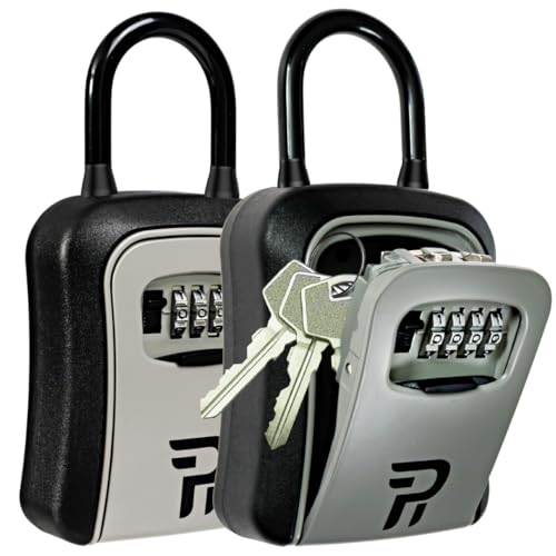 RUDY RUN Key Lock Box for Outside - Realtor Lockbox for House Keys Outdoor - Combination Key Hiders to Hide a Key Safe Storage - Image 1